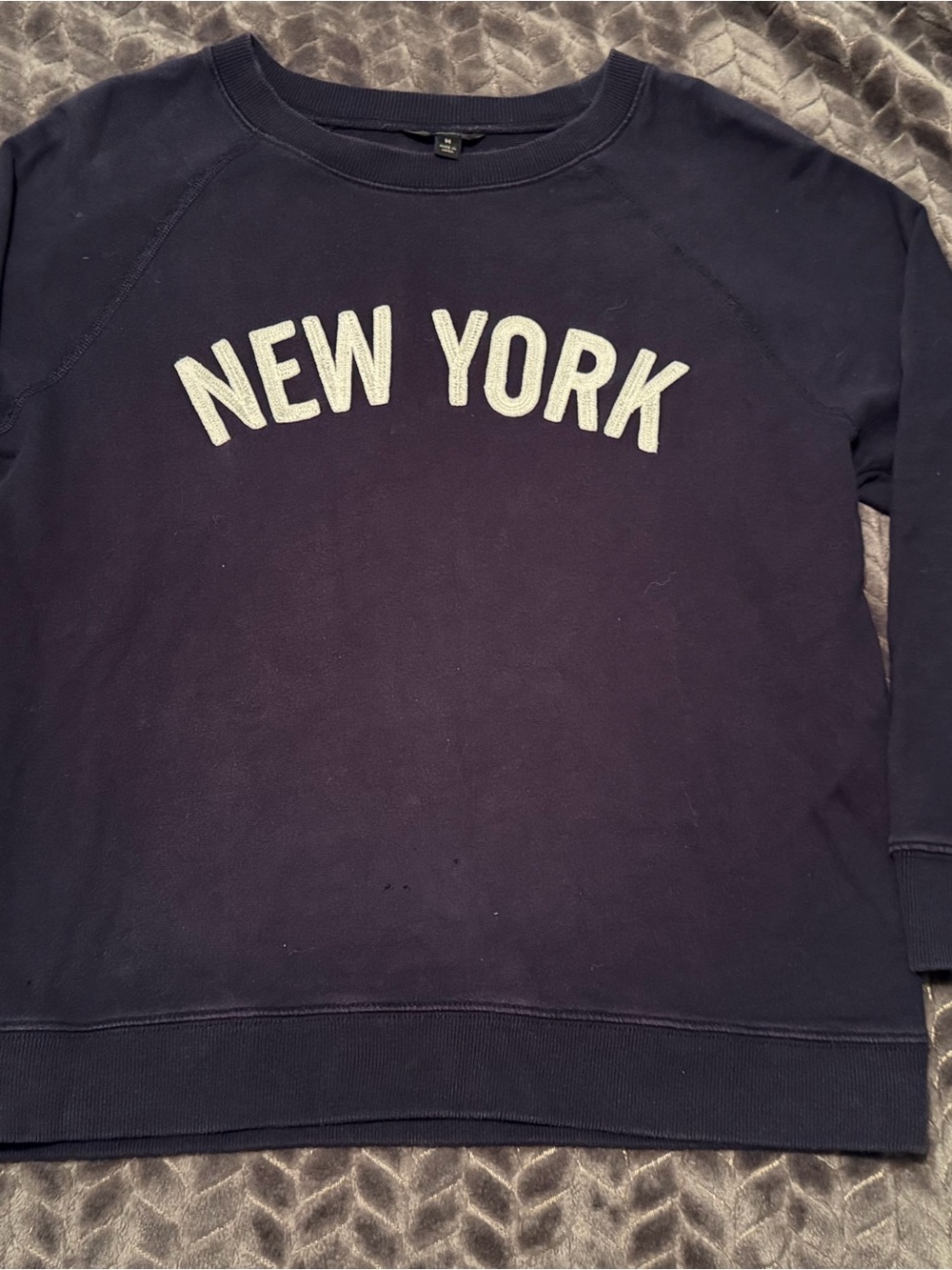 J. Crew Women’s Navy New York Crewneck Sweater 100% Cotton